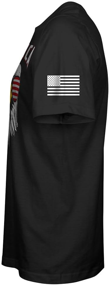 Cool Freedom Eagle USA Men' Patriotic T-Shirt - Image 4