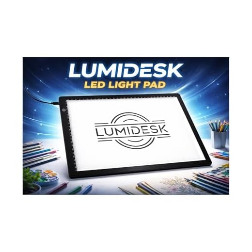 Mesa De Luz A4 Rosa 3 Níveis Premium