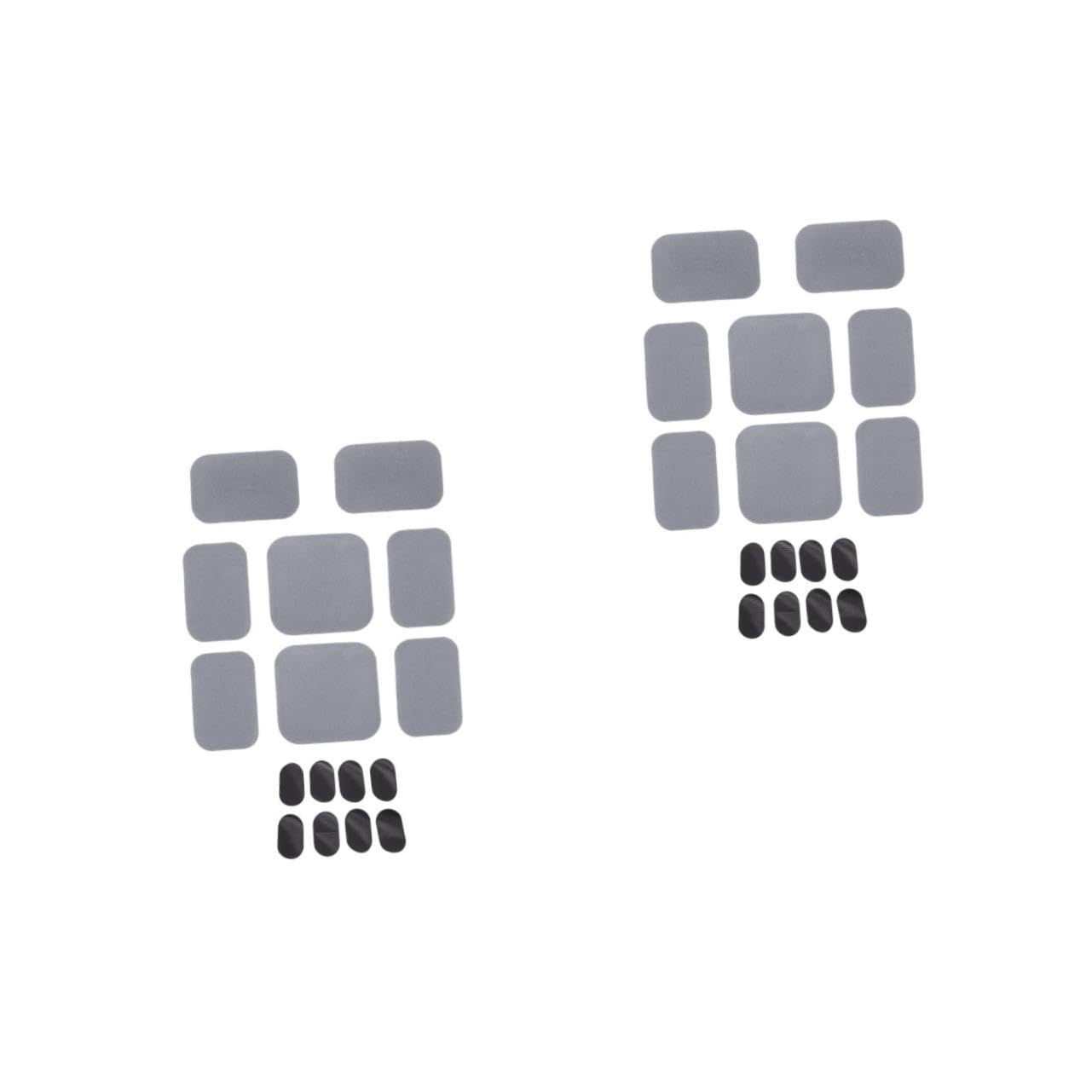 Kisangel 2sets Professional Liner Cushions Comfortable Damping Padding for Bicycle and Helmets Breathable Design for Enhanced Protection and Comfort Grey 8pcs*2