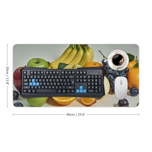 Protector de escritorio Fruits Desk Pad grande blanco miniatura 2
