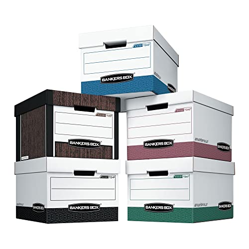 Bankers Box FEL00724 12 Pack R-Kive Heavy-Duty File Storage Boxes thumb #1