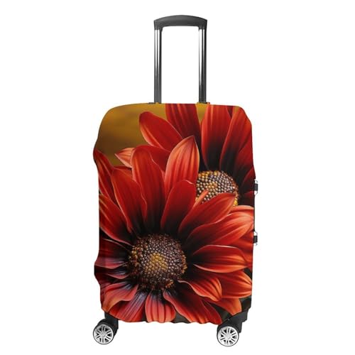 Housse de valise tournesol rouge lavable taille XL de 48 à 81 cm
