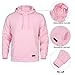 Megub mens tracksuit 2 pieces,thick fleece hooded outfits pullover sweater sweatpants fashion color winter jogging suit set active outdoor workwear(pink,xl)