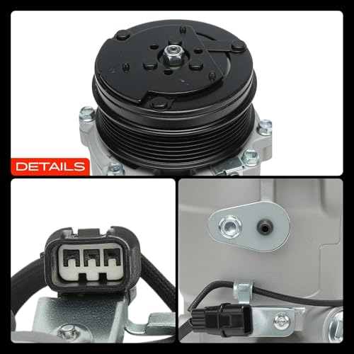 A-Premium Air Conditioner AC Compressor with Clutch Compatible with Honda CR-V 2007-2011 2.4L, Acura RDX 2007-2012 2.3L by A-Premium - Image 9