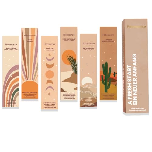 Folkulture Räucherstäbchen Sandelholz - 6er-Set (120 Incense Sticks)