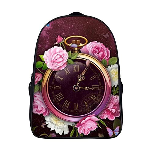 Cartable horloge 3D pour l'école et les loisirs sac à dos léger 40x28x16cm