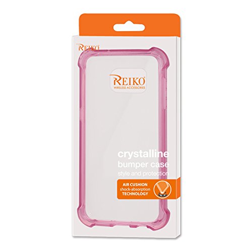 Reiko Samsung Galaxy S7 Bumper Case - Retail Packaging - Clear Hot Pink