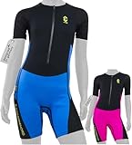 🛡️Una combinazione di neoprene da 2 mm e Lycra. Gli inserti in neoprene offrono un'eccellente protezione dal freddo, mentre quelli in Lycra offrono una protezione solare UPF 50 superiore. Questo impedisce al bambino di surriscaldarsi nelle giornate calde e soleggiate, a differenza delle mute più spesse.