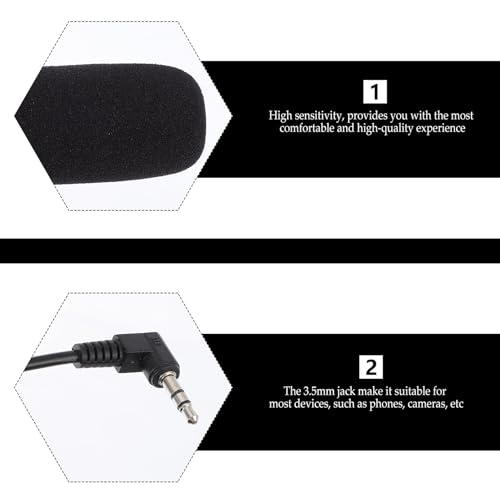 Micrófono con Conector de 3.5mm VANZACK de Material ABC para Cámara DSLR 6