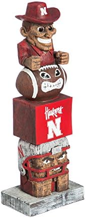 Evergreen NCAA Nebraska Cornhuskers Tiki Totem