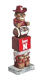 Evergreen NCAA Nebraska Cornhuskers Tiki Totem