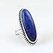 Lapis Lazuli Handmade RIng 925 Sterling Silver Blue Stone Ring Large Oval Gemstone Ring For Women Designer Ring September Birthstone Lapis Jewelry Gift For Her By NKG