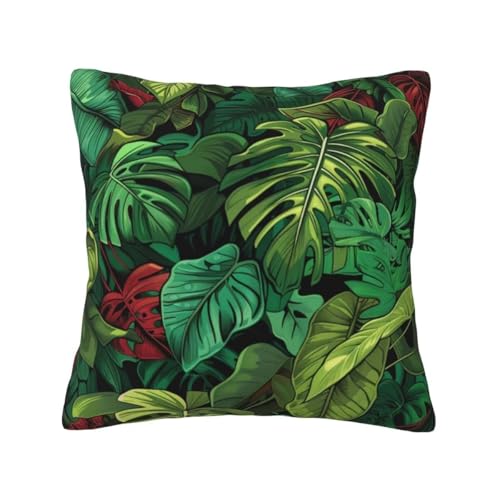 Housse de coussin vert en velours 45x45 pour rénover votre canapé - 2