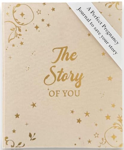 Baby Memory Book – Beige & Gold Hardcover Keepsake Album for Newborn to Toddler | First 5 Years Milestone Scrapbook with Double-Sided Stickers for Photos & Decoration | Gift for New Parents