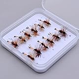 moscas secas para pescar truchas Mosca seca estándar #12#14#16.