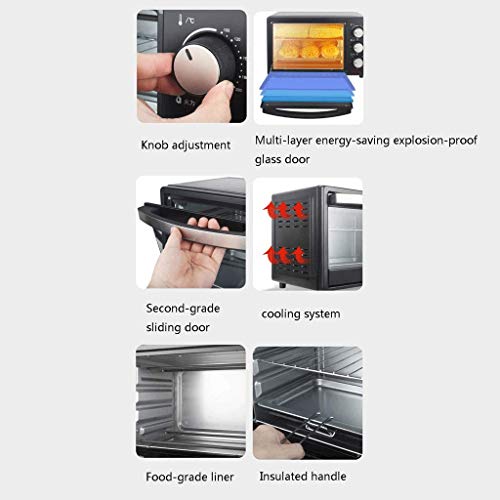 LYKYL Toaster, Multi- functie roestvrijstalen afwerking met Timer- Toast- Bake- Broil Instellingen, Natural Convection… - Image 8