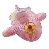 Willheoy Anillo de natación Asiento Bebé,Anillo de natación Inflable con Manija,Anillo de natación,Flotador bebé Flotador de Piscina para niños, niñas,Adecuado para 1~5 años