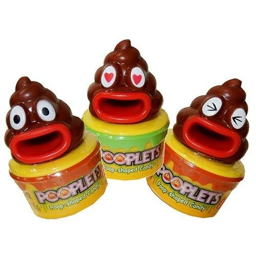 LYZA'S SWEETS & TREATS Kidsmania Pooplets, Funny Poop Emoji with Cola Flavored Candy - Pack of 3