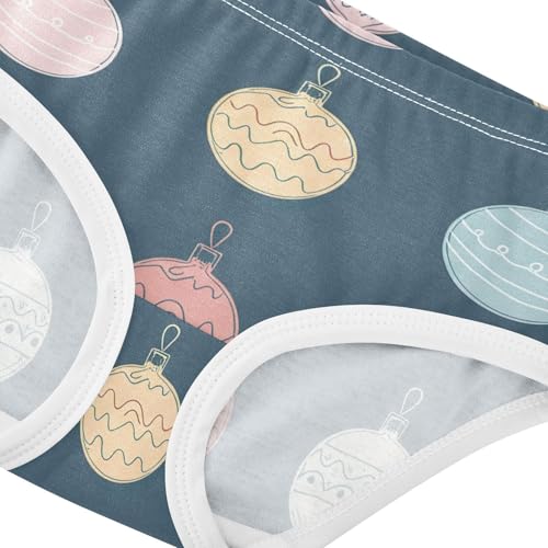 Pastel Christmas Lights Toddler Underwear Floral 2t Cotton Girl Panties Cute Florals Kids Undies Briefs4