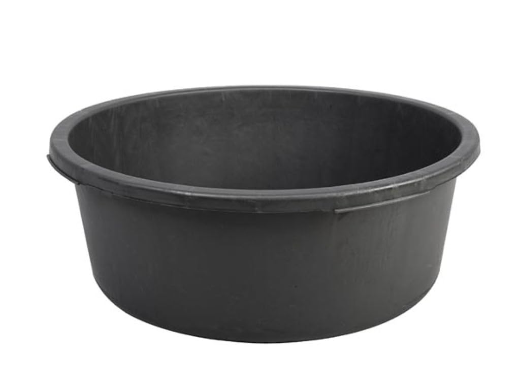 Toolland Cuve de chantier, rond, plastique, noir, 45 L