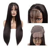 Peruki dla kobiet Brazylijskie proste ludzkie koraliki do włosów dla kobiet 5x5 Remy Hair Lace Closure peruka 150% gęstości Hd Przezroczysta koronka z zamknięciem peruka 4x4 brązowa koronka peruka
