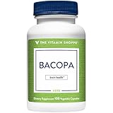 The Vitamin Shoppe Bacopa 500MG (Bacopa Monnieri), Clinically Studied Ingredient, Herbal Brain Support Supplement, Once Daily (100 Capsules)
