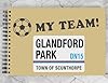 Glandford Park DN15 Scunthorpe Road Sign Rectangular Matt Paper Stickers A4 Sheet of 8 (Each Sticker is 99mm x 68mm) #2