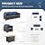 4 Piece Patio Furniture Set 45In Fire Pit Table Outdoor Furniture Sets Patio Couch Outdoor Chairs 50000 BTU Propane Fire Pit with No-Slip Cushions and Waterproof Covers, Navy Blue