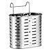 Decdeal Porta Posate in Acciaio Inox Cromato con 2 Scomparti,Utensili da Cucina Asciugatura con Cremagliera,Drenante Rack Metallo di Appeso con Ganci