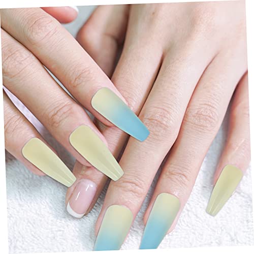 minkissy 24 Peças Usando Unhas Postiças Cobertura Completa Unhas Falsas Unhas Acrílicas Pressione No