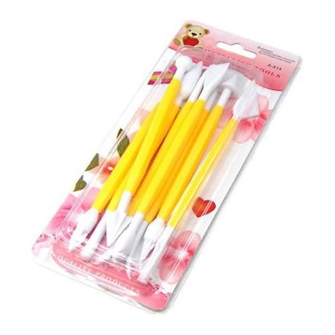 Flissy Set of Accessories for Cake Decoration, yellow, 8pcs Cover