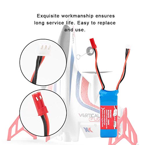 RC Airplane Battery, High Capacity Rechargeable Battery Toy Airplane Aircraft Wltoys XK X520. - Afbeelding 3