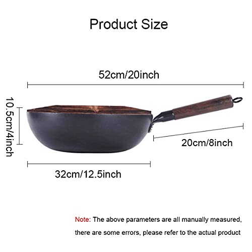 Wok de Hierro Fundido 12.5 Pulgadas con Tapa miniatura 5