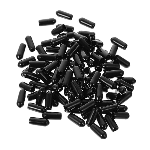 Ipetboom 100pezzi Tappi Terminali in Gomma per Cerchietti Parti Terminali per Fermagli per Capelli Accessori in Gomma per Copricapo per Tubi