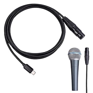 Audiodatakabel – USB Type C naar XLR-adapter Krachtige,USB Type C naar XLR-connectoradapter Ingebouwde high-end chip, hoogwaardige audiodatakabel Delicaat ontwerp Duurzame digitale Xiaohuaduo