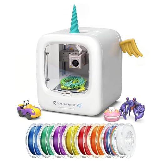 ⚡ AOSEED 3D Printer for Kids, Fully Assembled AI 3D Printer with 8,000+ Models & 17+ Modules, 400mm/s High Speed, Leveling Free, STEM Toy Gift with 8 PLA Filaments for Home & School, X-Maker Joy AI+