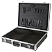 Price comparison product image ROC Cases A032 Black and Silver Lockable Flight Tool Case L530xW400xH130mm with Movable Dividers and Tool Panel, Toolbox, Storage Electrical, Photography, Hairdressing