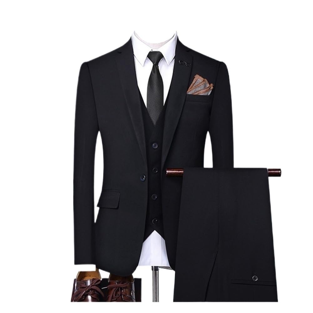 Costume trois pièces pour homme idéal pour le banquet du marié taille XXL