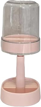 Toothbrush Holder with 1 Cup Contains Slots, Compatible with Electric Toothbrushes and Conventional Toothbrushes, Height Adjustable Electric Toothbrush Holders for Bathroom Pink 2 Pack
