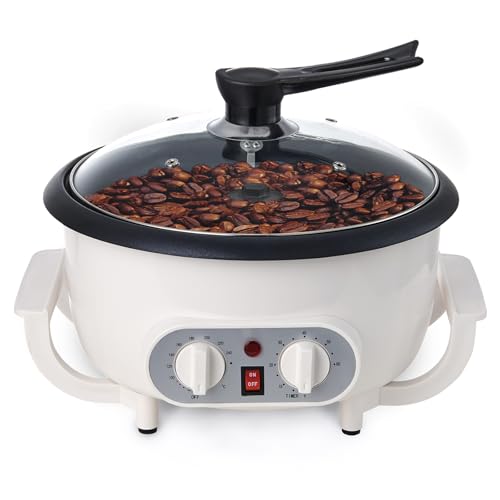 Tostador De Granos De Café Eléctrico De 110 V, Temporizador De 60 Minutos, Máquina Tostadora De Granos De Café Comercial De 800 W, Máquina Para Hornear De 750 G Para Estufa, Encimera, Cafés Club