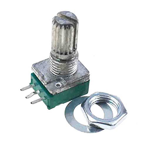 RELAND SUN 5pcs RK097N RK097NS RK097G Variable Resistors Rotary Carbon Film Taper Potentiometer (RK097N 3 pins,B10K)