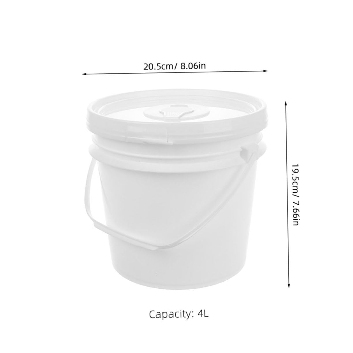 COLLBATH Baby Safe Storage Portable Plastic Wipes Bucket with Lid for Home Car Travel