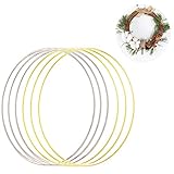 【Paket beinhaltet】6 * Metallring mit einem Durchmesser von jeweils 30 cm.