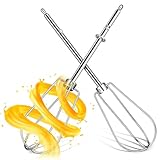 SEWACC 2er-pack Edelstahl-schneebesenaufsätze, Vielseitige Ersatz-schneebesen für Elektrische Handmixer, Schneebesen-zubehör zum Backen Und Kochen