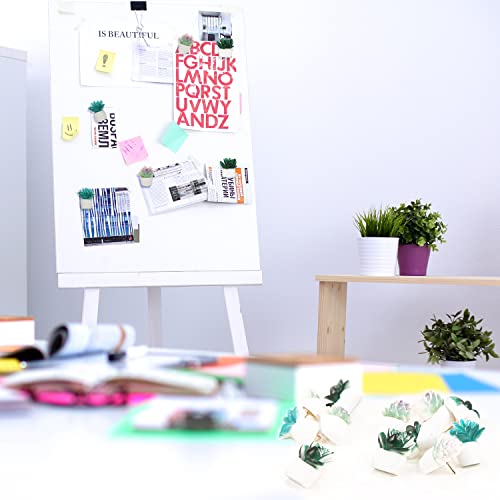 Chinchetas de corcho decorativas con forma de suculenta para oficina y aulas 6