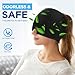 Migraine Relief Cap, Headache Relief Hat for Migraine Cap, Hot and Cold Therapy, Headache Eyes Mask for Stress Relief, Ice Pack Head Wrap for Sinus, Puffy Eyes, Tension,Black