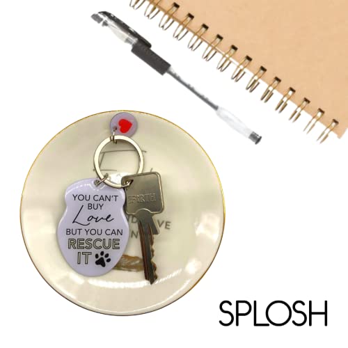 Splosh Pet Keyring Rescue. Pets Personalised Key Ring. Customised Gifts for Her & Gifts for Him. Pet Slogan Key Ring Personalised Gifts. Cat & Dog Mum Gifts. Pet Lover Accessories.… - Image 4