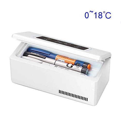 Insulin-Gefrierschrank Tragbarer Medizin-Kühlschrank 0-18 °C Wiederaufladbare Mit Fortschrittlicher Temperaturregelung Medizin Kühler Kleine