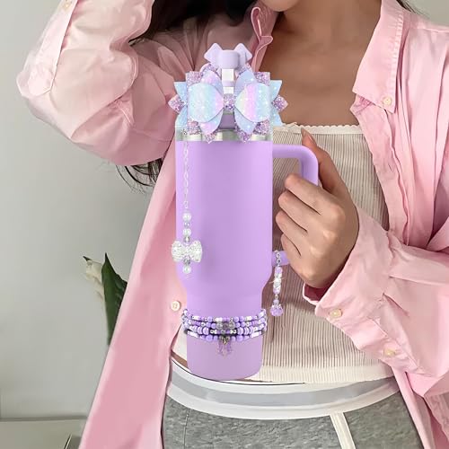 Hpebl 9PCS Accessories for Stanley Cup 30 40oz Tumbler Accessories,Purple - image 2