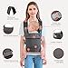 Imagen de IULONEE Mochila Portabebés para Bebe Multifuncional Baby Carrier Wrap Ergonómicas Portabebés Ajustable Porteo Bebe Delantera y Trasera Carrier Adecuado para Niños y Niñas Gris Oscuro